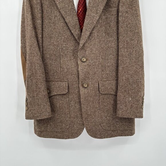 vintage 60s TWEED WOOL BLAZER jacket sport coat 36S - Picture 5 of 12